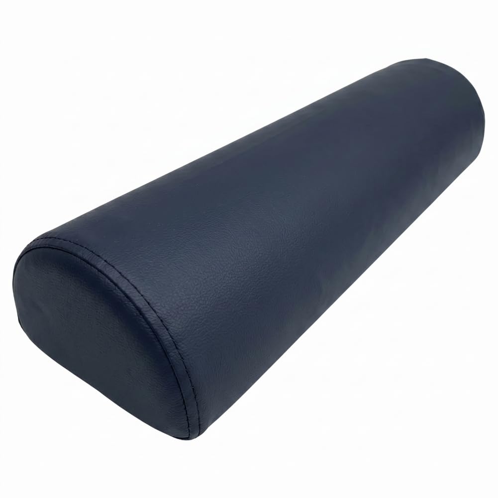 Xoeryoy Bolster Pillow, Foam Half-Round Bolster for Bed, Couch, Massage Table, Multi-use Support for Neck & Legs, 22x6x3 Inch ;1