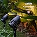 Malibu Low Voltage Spotlight 11W LED Spot Light 12V Outdoor Black Metal Landscape Lighting 300 Lumen 2700K Warm White Hardwired Flood Light with Spike Stake and Connector for Driveway Lawn Garden