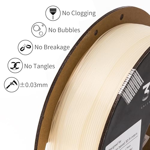 Image of INLAND Micro Center PLA+ 3D Printing Filament 1.75mm - PLA Pro Dimensional Accuracy + /- 0.03 mm - 1 kg Cardboard Spool (2.2 lbs) (1 Pack Natural, 1.75mm)