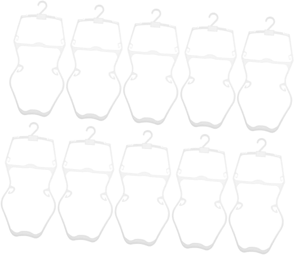 BESPORTBLE 10 Pcs Swimwear Hangers Plastic Bikini Display Rack ’s Clothes Hangers for Closet Organization Boy Girl Clothes Storage