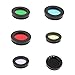 Produktbild 1,25 Zoll Teleskop Farbfilter Set Für Okularlinsen Zubehör, Schwarz, Rot, Grün, Blau, Gelb, Lila, 6 Farben