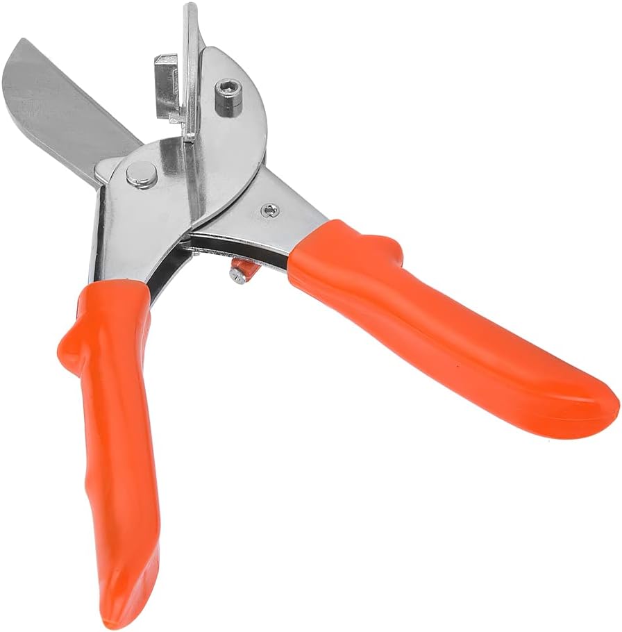 Miter Shears, Professional Angle Adjustable Trunking Tube Cutter with SK5 Steel Blades for Electricians and Carpenters 45-135 Degree Cutting Range