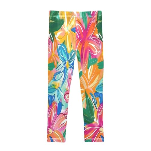 Bolaz Toddler Girls Leggings Printed Yoga Pants Leggings Spring Flowers for Kids2