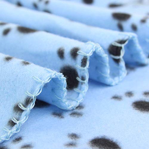 AK KYC 6 Pack Mixed Puppy Blanket Cushion Dog Cat Fleece Blankets Pet Sleep Mat Pad Bed Cover with Paw Print Kitten Soft… - Image 6