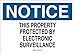 Brady 95316 Premium Fiberglass Admittance Sign, 7" X 10", Legend "This Property Protected By Electronic Surveillance"
