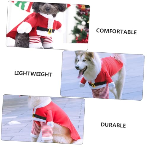 Disfraz de Santa Claus para perros y gatos, talla XL miniatura 5