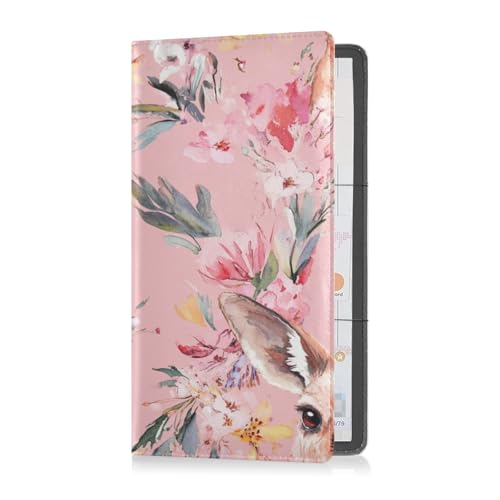 Premium Leather Auto Registration Insurance & ID Card Holder Men Women Automobile Wallet Case Organizer for Cards, Essential Document, Driver License Vehicle Paperwork Chic Kangaroo