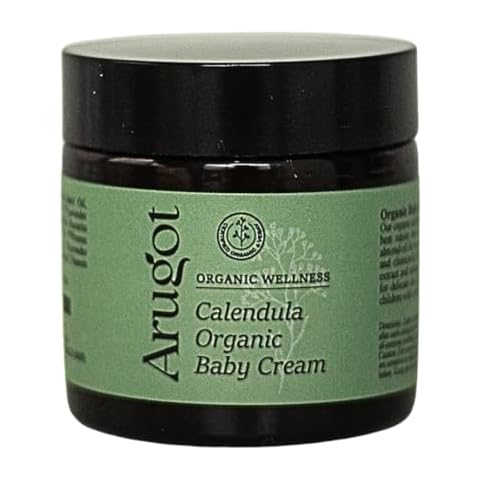 Arugot Organic Natural Calendula Baby Skin Care Nourishing Body Cream - Daily Moisturizer Sooth and Soften Skin - Baby Rich Moisturizer with Calendula Cover