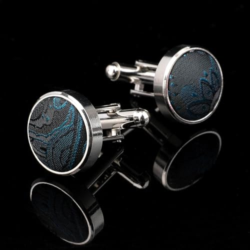 Image of HISDERN Bow Ties for Men Pretied Bow Tie Set Paisley Classic Bowties and Pocket Square Cufflinks Set for Wedding Party