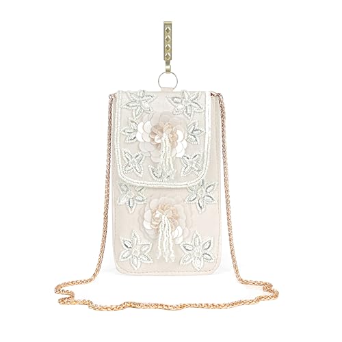 Image of J I ACCESSORIES Velvet Saree Clutch Mobile Pouch Waist Clip Ladies Purse Gift For Women