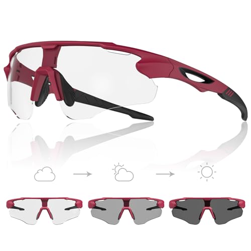 X-TIGER Fotocromáticas fotocromáticas gafas de bicicleta marco UV400 protección fotocromática gafas de sol deportivas TR90 marco para MTB Ciclismo Correr