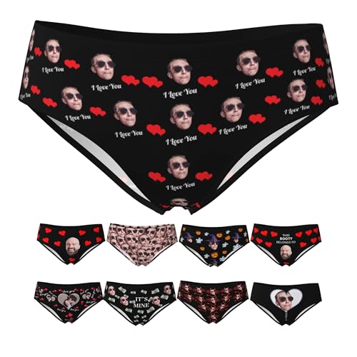 Customized Underwear for Women Personalized Underwear With Picture Text Name Panties Funny Gifts for Her M D075