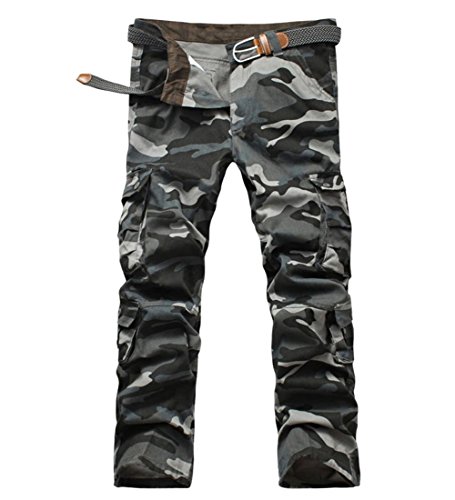 Crazy Women's Cargo CAMO Combat Pants Sports Outdoors Military Trousers-blueca...