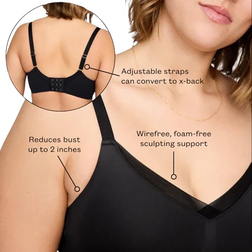 Image of Thirdlove 24 /7 Classic Wireless Crossover Minimizer Bra Full Coverage, No Underwire, Adjustable Straps, Everyday Comfort Fit
