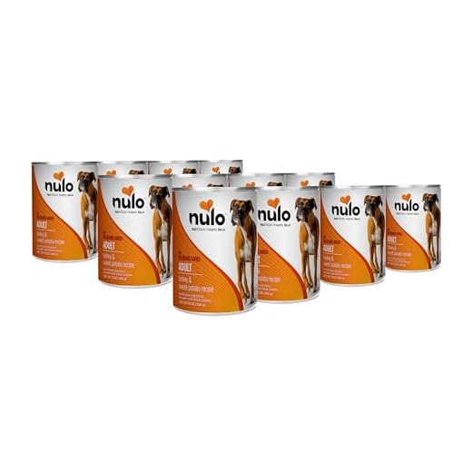 Nulo Grain-Free Turkey & Sweet Potato Recipe Adult Wet Canned Dog Food, 13 Ounce, 12 Cans