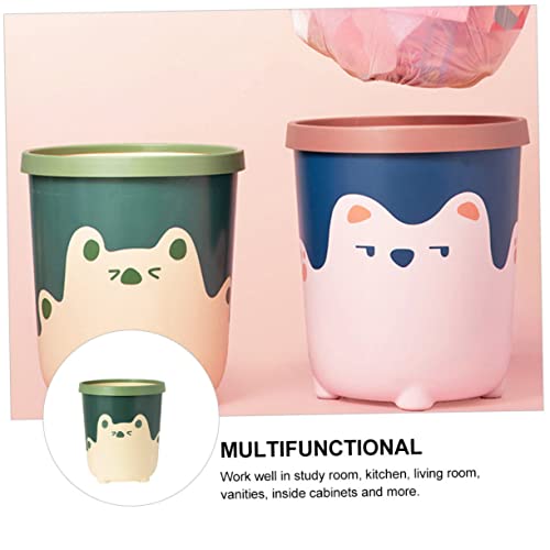 Caneca de basura rectangular de plástico 1 pieza miniatura 3