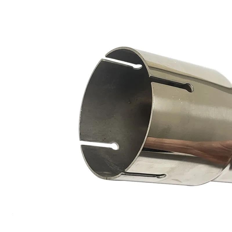 Tubo de escape coche reductor de acero inoxidable 304 y manga para silenciador 63mm-76mm 5