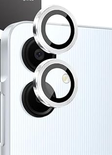 واقي عدسة الكاميرا لموبايل سامسونج جالاكسي A06، تصميم حلقة فضية