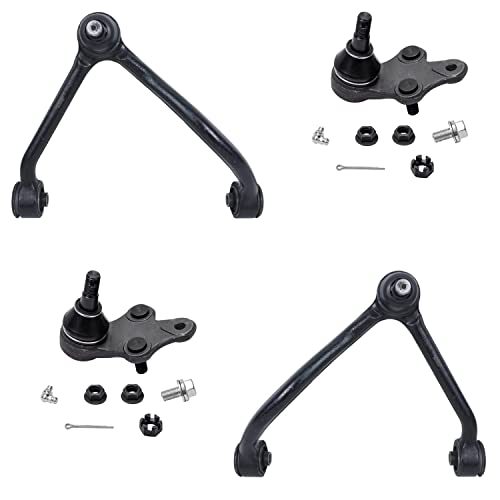 Image of Detroit Axle - 12pc Front Upper Control Arms w /Lower Ball Joints Sway Bar Links Inner Outer Tie Rods w /Boots Kit for 2003 2004 Kia Sorento