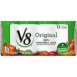 V8 Original 100% Vegetable Juice, 5.5 oz. Can (Pack of 12)