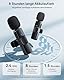 KUKIHO Kabelloses Lavalier Mikrofon für iPhone/iPad/Android (2 Sender), Mini Ansteckmikrofon mit Geräuschunterdrückung, Plug-Play Wireless Mikrofon für Videoaufnahmen, Podcast, YouTube, TikTok, Vlog