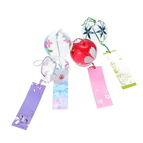 SUPVOX 1 Juego Campanas De Viento De Vidrio Afuera Luces Solares para Terrazas Calzada Solar Cesta Chillout Home Decor Campanas De Viento Decorativas Campanas De Viento Creativas 4 Piezas