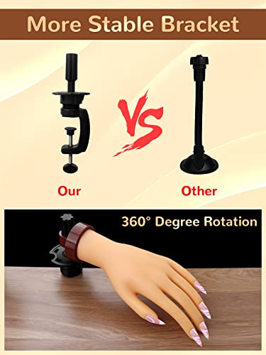 Deciniee Mano Finta per Ricostruzione Unghie, 240