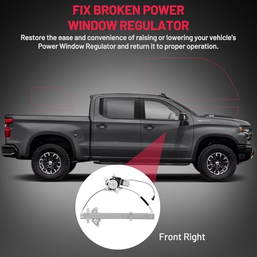 Image of BDFHYK 741-680 Power Window Regulator with Motor Front Right Compatible with Nissan Frontier 1998-2004, Compatible with Nissan Xterra 2000-2004