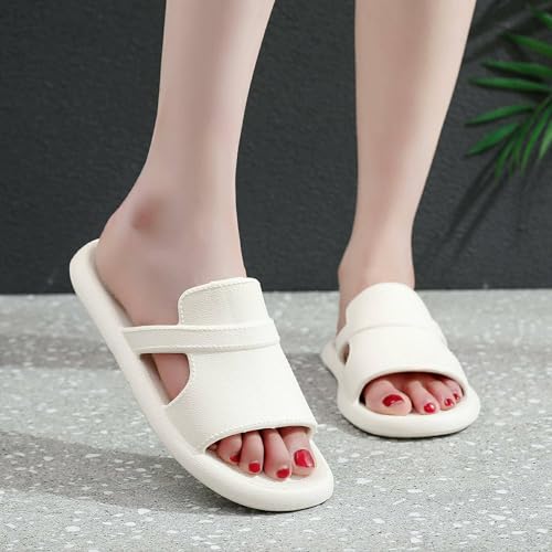 Women's House Slippers Shower Shoes Outdoor Indoor Slides Soft Flat Comfy Anti-Slip Sandals2