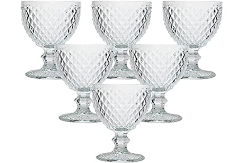 Jogo com 6 Taças, Bico Abacaxi, Transparente, Casambiente