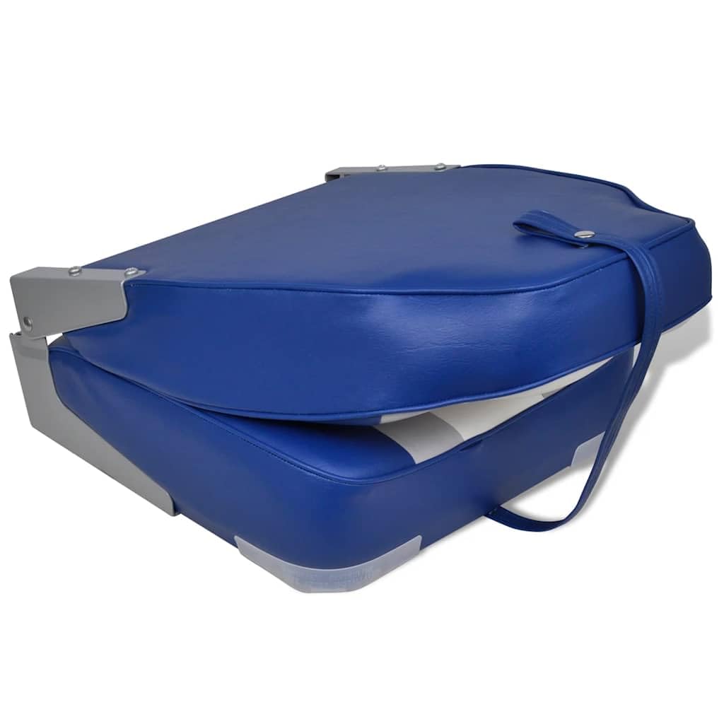 Asiento plegable para barco con respaldo alto, material PVC, 43 x 39,5 x 60 cm, soporta hasta 100 kg, compatible con platos giratorios, ideal para veleros, yates, catamarán, jolles
