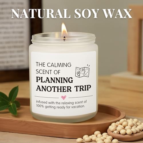 Travel Gifts for Women Men, Traveling Gift, Lavender Scented Candle by Hudiegify - Used condition - Image 4
