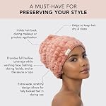 Kitsch Spa Headband for Women - Soft, Stretchy Skincare Headband for Washing Face, Makeup & Facials | Extra-Wide, Non-Slip for Beauty Routines & Self-Care | Ideal Gifts for Women - Dusty Rose