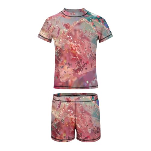 Pink Glittery Sparkles.pngChildren's Casual Swimsuit Set - Simple and Versatile9-11Y（140cm）2