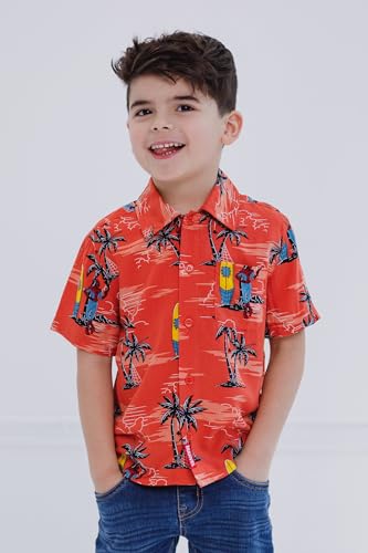 Image of Marvel Spider-Man Matching Family Button Front Hawaiian Shirt