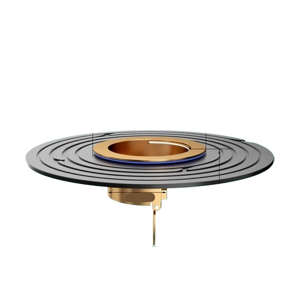 Jobaojiang Black-Copper Fast Drainage Floor Drain Sink Strainer Shower Backflow Preventer Filter Plug Shower Floor Drain Sink Strainer Toilet Floor Part(Black-Copper)