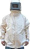 Protective Sand Blasting Coverall, Full-Body Protective Coveralls with Clear Face Shield, Heavy-Duty Sandblasting Protective Gear for Industrial Use, Anti Dust/Wind Sandblasting Tool