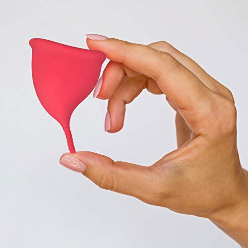 Gleitzeit® Copa menstrual Premium para menstruación de silicona médica como alternativa higiénica al tampón y compresa (30 ml)