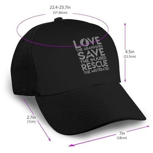Dog Rescue Animal Cat Rescue Unisex Classic Adjustable Curved Brim Baseball Cap, Trucker Hat2