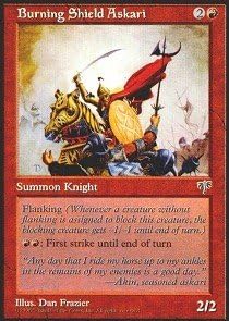 Magic The Gathering - Burning Shield Askari - Mirage
