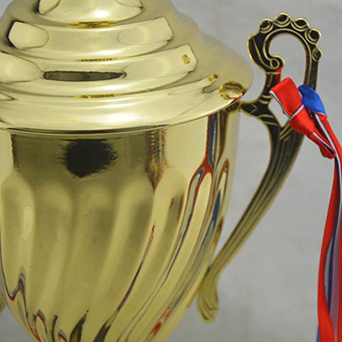 Toyvian Gold Trophy Metal Trophy Awards Cup Trophy for Sport Tournaments Competitions School Honor Game 29cm