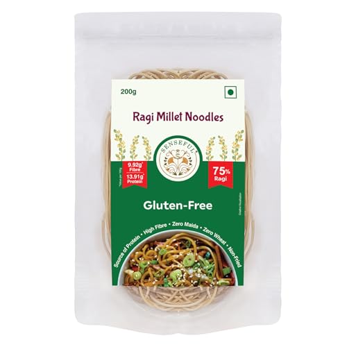 Image of SENSEFUL Ragi Millet Gluten-Free Noodles - 200 gm