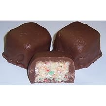 Scotts Milk Chocolate Covered Rice Krispie Treats with Rainbow Jimmies in a 1 Pound Clear Cello Bag