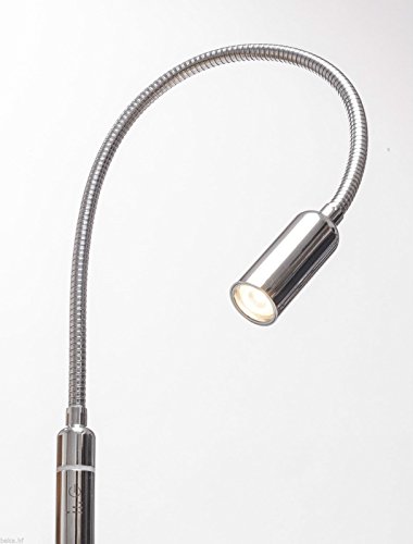 Preisvergleich Produktbild 3W LED Bettleuchte dimmbar Leseleuchte Nachttischlampe Bettlampe Leselampe, Auswahl:1er Set chrom