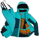 Jacke mit Schneefang - verschweißte Nähte - Kapuze - Kinnschutz - 3 Außentaschen, 1 Innetasche - PFC frei