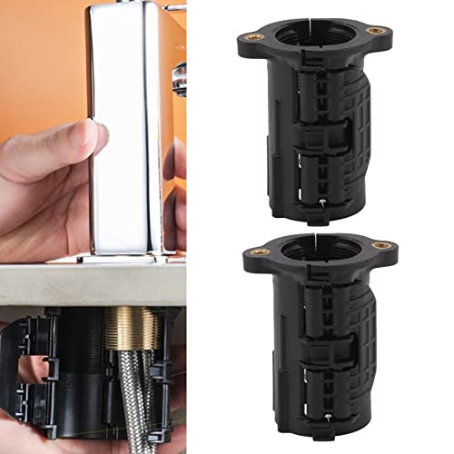 2 conjuntos de base fixa de porca de torneira, fixador de porca de torneira, porcas de bacia de torn