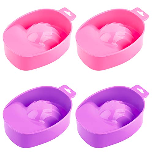 WXJ13 4 PCS Manicure Bowl Soaking Soak Bowl Nail Art Polish Remove Wash Manicure Spa Tool