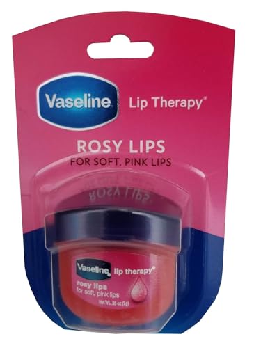 Image of Vaseline Lip Therapy Rosy Lips Flavor Dry Chapped Lips 0.25 Oz (7G), Pink