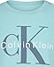 Calvin Klein Boys' Short Sleeve Logo Crew Neck T-Shirt, Soft, Comfortable, Relaxed Fit, CK Mono Plume, 14-16