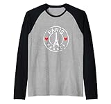 Photo Gallery parigi francia vintage cuore souvenir torre eiffel maglia con maniche raglan Photo Gallery parigi francia vintage cuore souvenir torre eiffel maglia con maniche raglan